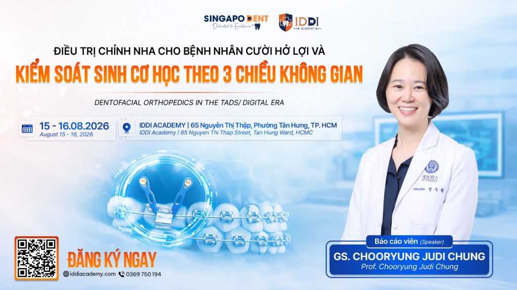 ĐIỀU TRỊ CHỈNH NHA CHO BỆNH NHÂN CƯỜI HỞ LỢI VÀ KIỂM SOÁT SINH CƠ HỌC THEO 3 CHIỀU KHÔNG GIAN