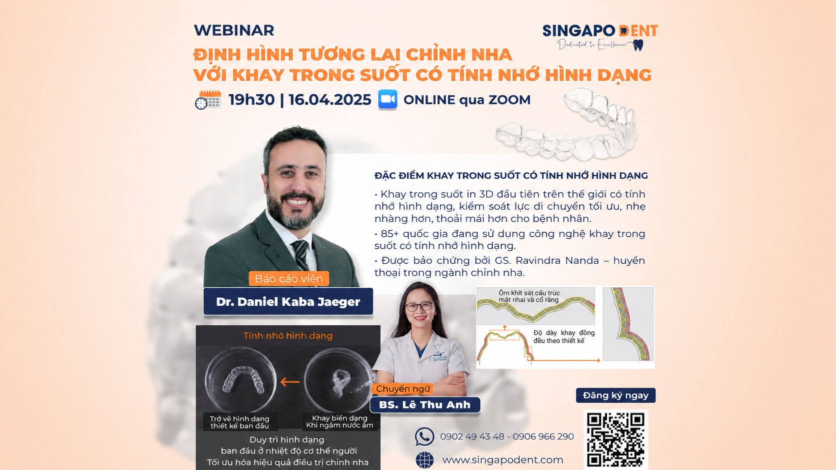TƯƠNG LAI CHỈNH NHA BẰNG KHAY IN 3D CÓ TÍNH NHỚ HÌNH DẠNG – DR. DANIEL JAEGER